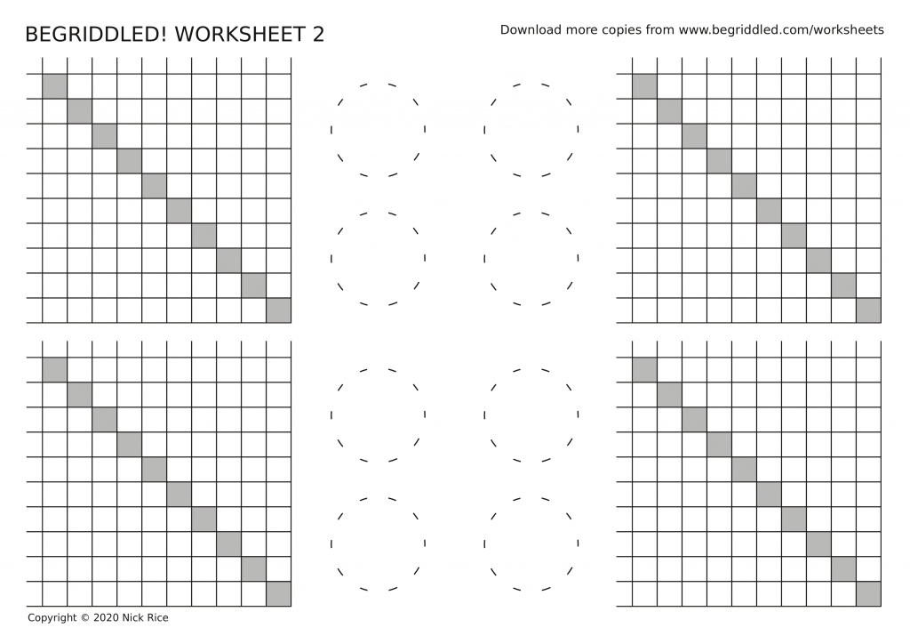 Begriddled logic puzzle worksheet 2