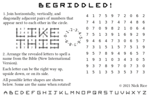 Free Bible puzzles for your church magazine