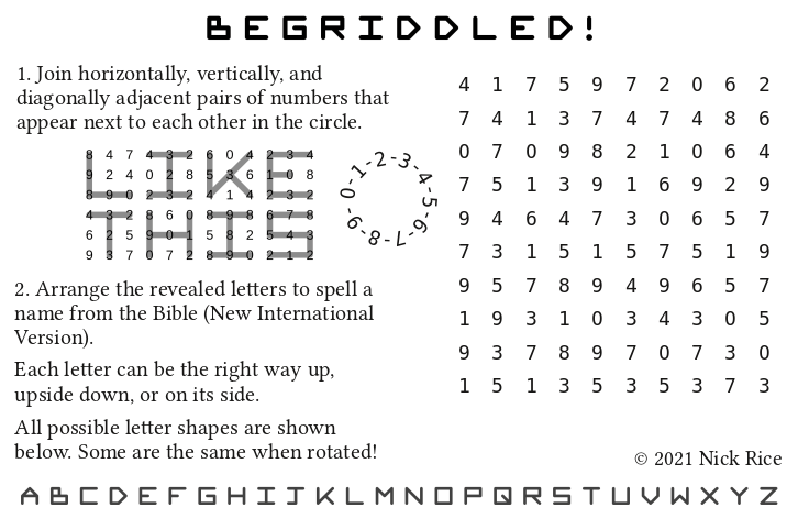 Example Bible puzzle