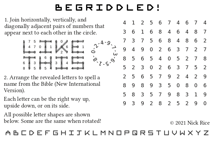 Bible name puzzle example 2